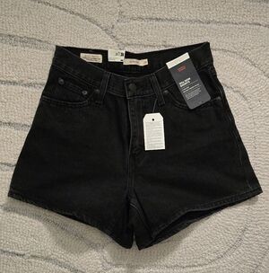 Levi's Women's Black Denim Shorts
